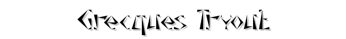 Grecques Tryout font